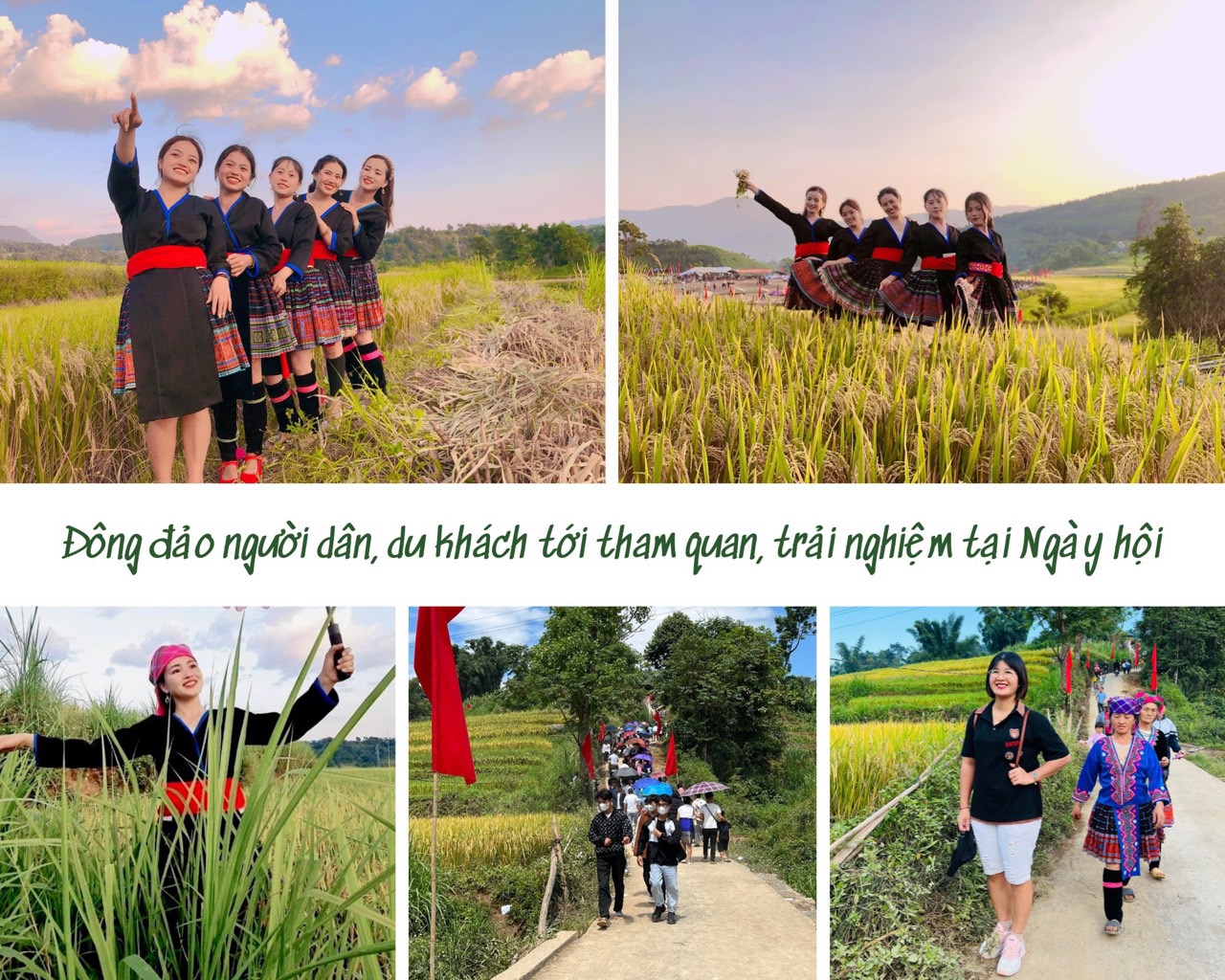 du khách tham quan, trải nghiệm